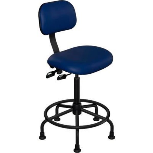 Biofit BioFit Operator Chair - Multifunctional Control- Height 21 - 28" - Blue Vinyl BTS-M-HG-FFAC-P28542 ROYAL